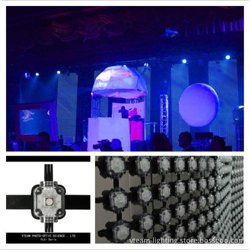 P35 see through led display flexible install led screen led video curtain